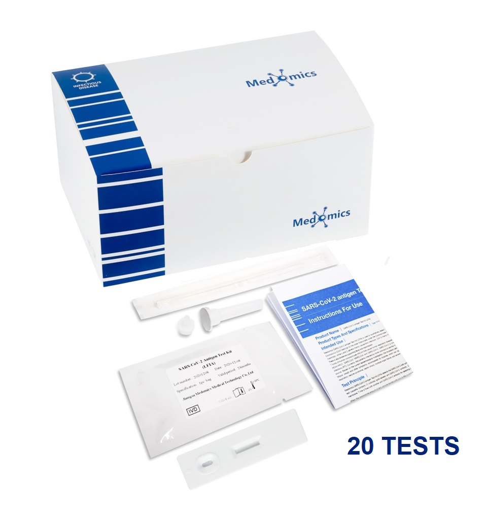 Antigen Test Covid-19 QTY 20 Tests Pack ($12.00 each)