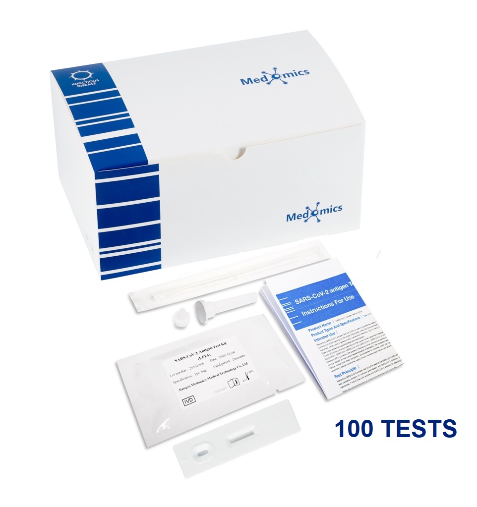 Antigen Test Covid-19 QTY 100 Tests Pack ($11 each)