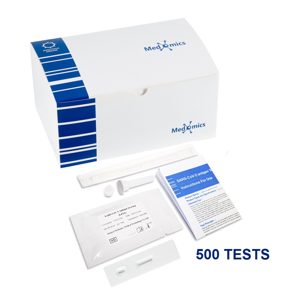 Antigen Test Covid-19 QTY 500 Tests Pack ($10 each)